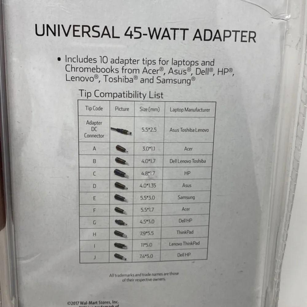 Universal 45‎ Watt Adapter